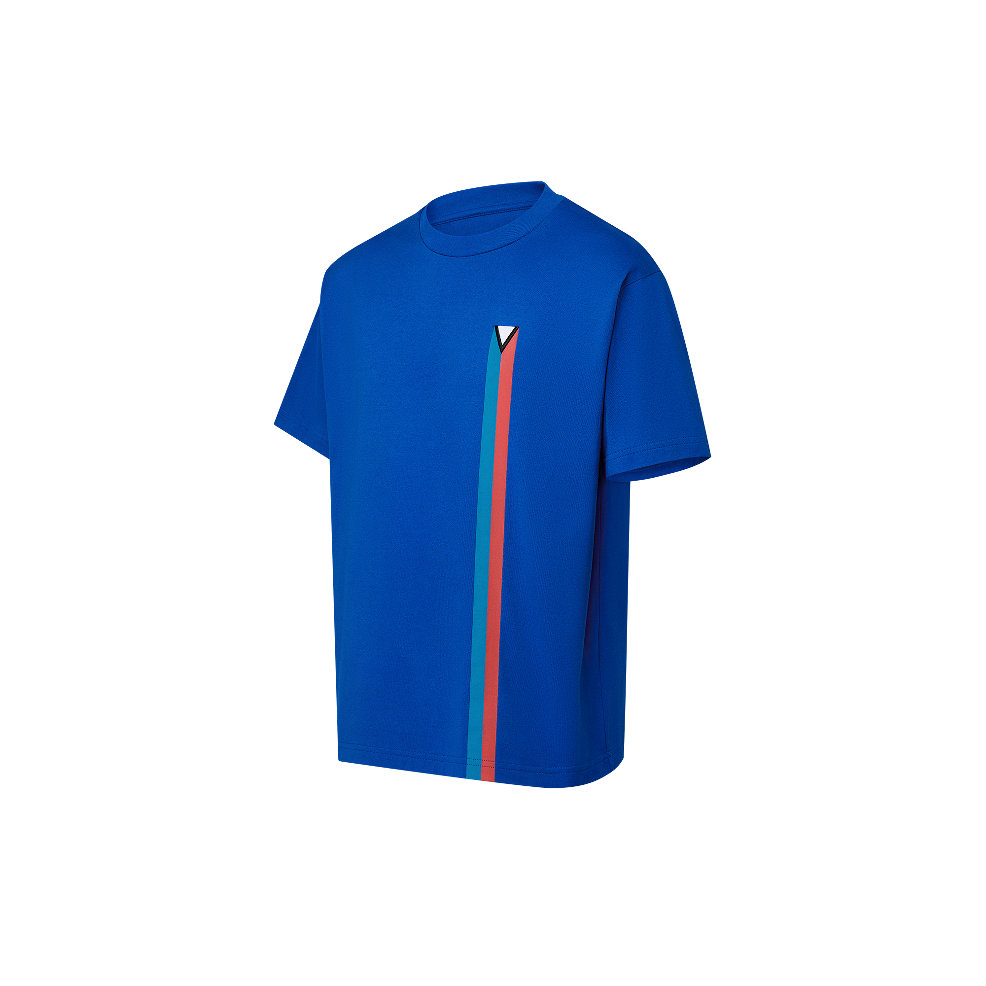Short-Sleeved Embroidered Cotton T-Shirt - Obs 15 - 1AG078 | LOUIS